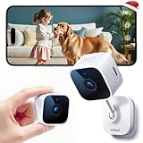 Outinput 2K Plug-in Mini Überwachungskamera Innen, WLAN Indoor Kamera mit IR-Nachtsicht,...