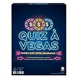 Mattel Games Quiz à Vegas, allgemeines Kulturspiel mit Fragekarten, Poker- und Pari-Chips, min. 5...