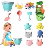 Strandsand Spielzeug | Mit Eimer Und Schaufel, Reisefreundlich Für Outdoor Und Sommerspiele -...