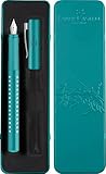 FABER-CASTELL 201516 - Füller Sparkle, Federbreite M, Ocean, im Geschenketui