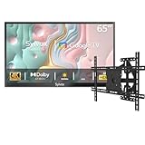 SYLVOX Outdoor TV mit Wandhalterung, 65 Zoll Smart TV wasserdichte Outdoor Fernseher, 4K,...