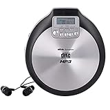 Silva Schneider MCD50 Tragbarer CD-Player CD, CD-R, CD-RW, MP3 Fühlbare Tasten Aluminium (Matt),...