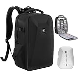 K&F Concept Kamerarucksack Fotorucksack mit Hartschale Kameratasche mit 15,6-Zoll-Laptopfach und...