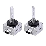 Slakerbe D1S HID Scheinwerfer Glühbirnen 6000K Diamant Weiß 35W Xenon Umwandlung Kit - für Autos,...