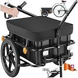 tectake® 2 in 1 Fahrradanhänger, Lastenanhänger und Handwagen, Zubehör für Fahrrad,...