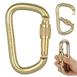 Hochleistungs-Karabiner, 45kn Twist Auto Locking Carabiner, D-Formklettern, tragbarer Stahl zum...