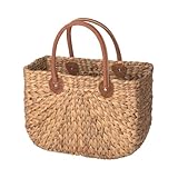 Neustanlo | Einkaufstasche 'Taluma' klein | Einkaufskorb mit kurzem Henkel | aus Wasserhyazinthe |...