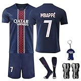 Czzovos Fußballtrikot für Kinder 25/26 – Nr.7 Fußballtrikot Set mit T-Shirt, Shorts, Socken &...