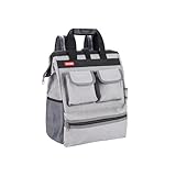 Justzon Rucksack-Werkzeugtasche mit gepolsterter Rückenstütze, robustes Werkzeugset,...