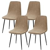 Alishomtll Stretch Samt Stuhlhussen 4er/6er Set Velvet Stuhlbezug Universal für Eames Chair...