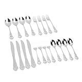 Fauitay Besteckset, 20-teiliges Besteckset aus Edelstahl mit Hochglanzpolierter Optik, für...