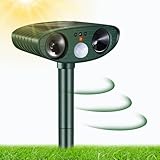 Katzenschreck Ultraschall, Solar Tiervertreiber Katzenabwehr Wasserdicht, Ultraschall Abwehrmittel...