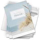 10 Trauerkarten mit Umschlag – Einladung zur Beerdigung oder Trauerfeier | Abschied | Hochwertige...