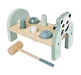 Eichhorn - Klopfbank mit 4 Klopfstiften und 2 Kugeln, inkl. Hammer, 8 teilig, 23x12,5x14,5 cm groß,...