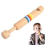 Kinderflöte, Flöte Für Kinder - Push-Pull-Flötenspielzeug Aus Holz - Flexibles Interaktive Slide...