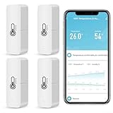 WLAN-Thermometer und Hygrometer, kabelloses Thermometer, intelligenter...