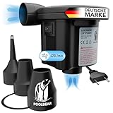 PoolBear | 2in1 Elektrische Luftpumpe | Elektro-Luftpumpen für Pool, Luftmatratze, Schlauchboot &...