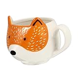 VALICLUD Lustige Tier Tasse aus Keramik Niedlicher Fuchs Kaffeebecher für Zuhause und Büro für...