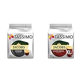 Tassimo Kapseln Jacobs Espresso Classico, 80 Kaffeekapseln, 5er Pack, 5 x 16 Getränke & Kapseln...