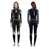 LayaTone Tauchanzug Damen Ganzkörper 3mm Neoprenanzug Surfanzug Schnorchelanzug Full Wetsuit Women
