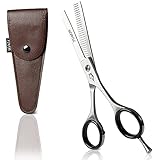 YUMAYA® Effilierschere in Friseur Profi Qualität | Edelstahl Schere scharf inkl. Etui zum Haare...