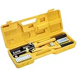 Gueenky 16 Tonnen Hydraulische Presszange Crimpzange, 8-300 mm² Crimpzange Hydraulisch,...