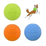 3 Stück Hundefrisbees,hundespielzeug Frisbee,Gummi Frisbee,Hunde Scheiben, perfekt für...