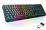 KLIM Chroma Wireless Gaming Tastatur Kabellos QWERTZ DEUTSCH - NEU 2024 - Langlebig, Ergonomisch,...