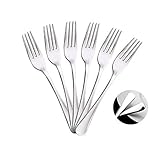Mr. Spoon - Set mit 6 Fischgabeln, Dessertgabel, Tafelgabel aus Edelstahl, 19 x 2,65 cm