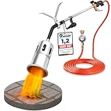 Hansewerk® Abflammgerät mit Piezozündung inkl. Druckregler und 5 Meter Gasschlauch....