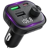 Bluetooth Adapter Auto FM Transmitter PD 36W QC3.0 18W Schnelles Autoladegerät KFZ Bluetooth 5.3...