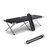 Kronenburg Feldbett XXL, Campingbett 210 cm x 72 cm x 45 cm – Belastbarkeit bis 200 kg - Stahlrohr...