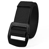 AHLPO Arbeitsgürtel Herren, 3,8cm Taktischer Gürtel Nylon Canvas Belt Outdoor Stoff Gürtel für...