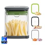 Ibergrif M523 Pommesschneider und Gemüseschneider, 3 in 1 Kartoffelschneider, Pommes Frites...