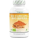 Bio Curcuma - 240 Kapseln mit 750 mg Curcuma aus kontrolliert biologischem Anbau - Hochdosiert mit...