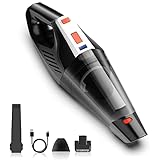 Hihhy Handstaubsauger Akku 9000Pa, 120W Kabellos Autostaubsauger Mit 2000mah Batterien,...