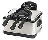 Bestron XL Öl-Fritteuse mit 3 Frittierkörben, inkl. Kaltzonentechnologie & herausnehmbaren...