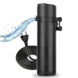 ITIY Aquarium Innenfilter für 300-500L Aquarien, Einstellbarer 25W 2000L/H Aquariumfilter mit...