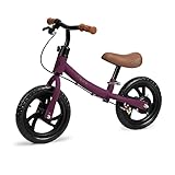 Momi Unisex Jugend BREKI Kinderlaufrad für Mädchen und Jungen ab 3 Jahren, Purple, Standard