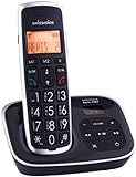 Swissvoice Aeris126T Schnurloses Analog-Groß-Tastentelefon (DECT) mit Anrufbeantworter im...