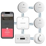 Vernetzter Rauchmelder, Hitzemelder, Kohlenmonoxidmelder mit Basisstation, intelligentes...