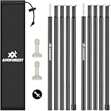AVOFOREST Zeltstange Teleskopstange für Zelte,Zeltstangen Tarpstangen aus Edelstahl, Höhe 78–189...