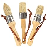 FOMIYES 3 Stück Malerpinsel mit Buchenholzgriff Langlebige Borsten Weiche Pigmentaufnahme...
