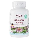Echinacea 400 mg - 90 Kapseln - hochdosiert und vegan - Sonnenhut | Qualität aus Deutschland von...