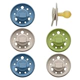 Goldstück – Schnuller rund | 0-6 Monate | 6er Pack | Stillfreundlicher, zahnfreundlicher...