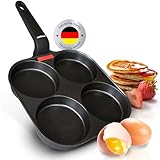 endusor Spiegeleipfanne induktionsgeeignet (21cm) - Eierpfanne & Pancake Pfanne mit...