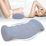 SAHEYER Lendenkissen Orthopädisches Lendenwirbelkissen aus Memory Foam, Ergonomisches Rückenkissen...