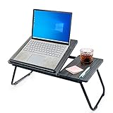 unycos - Laptoptisch, Betttablett Klappbar mit Höhenverstellbar und Cup Slot, Frühstückstablett,...