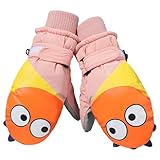 ROYALEAD Funktionelle Cartoon-Skihandschuhe, Winter-Outdoor-Handschuhe, Fleece, dicke Handschuhe,...