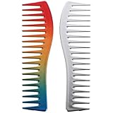 BAZEITFLOW Professioneller Friseurkamm 2 Stück Herren Haarkamm aus Langlebigem Material Kompakt...